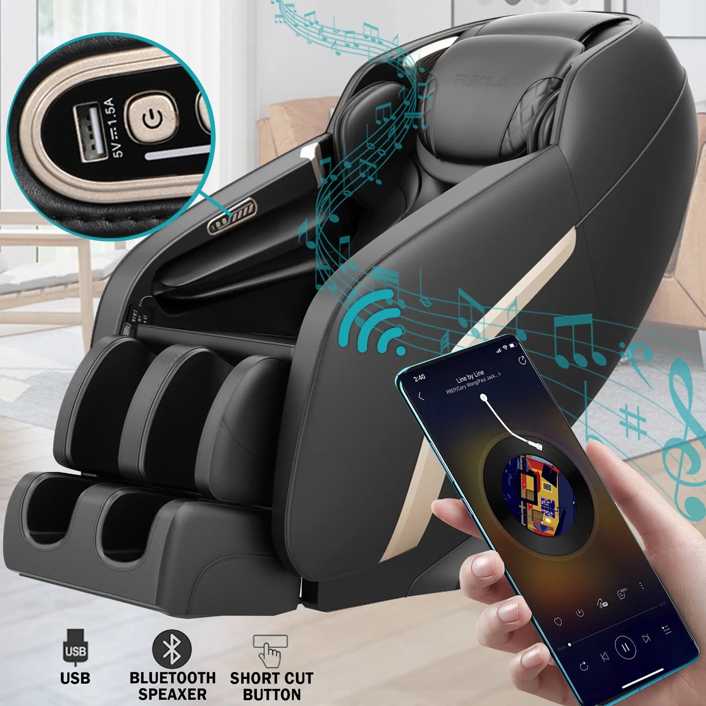 4D SL Airbag Zero Gravity Full Body Massage Chair