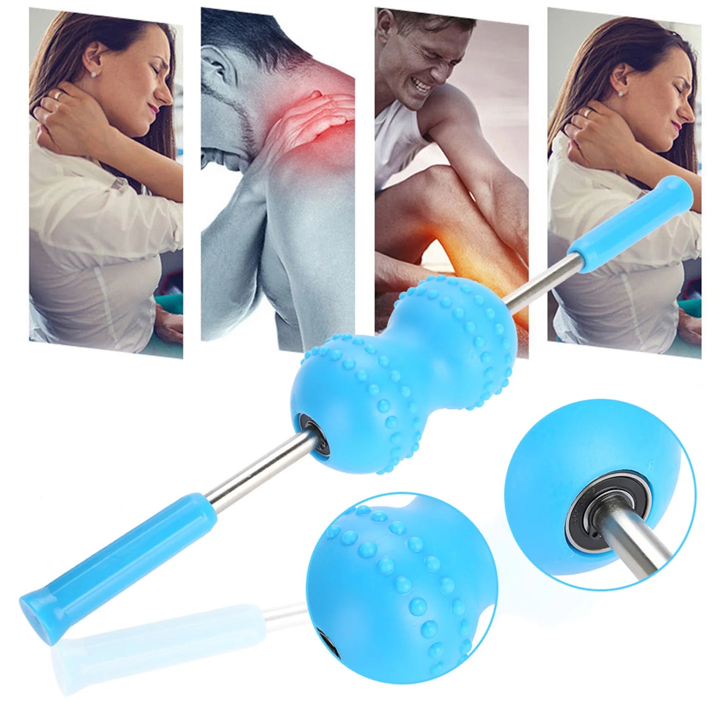 Multifunctional Body Massage Roller Stick For Muscle Relief