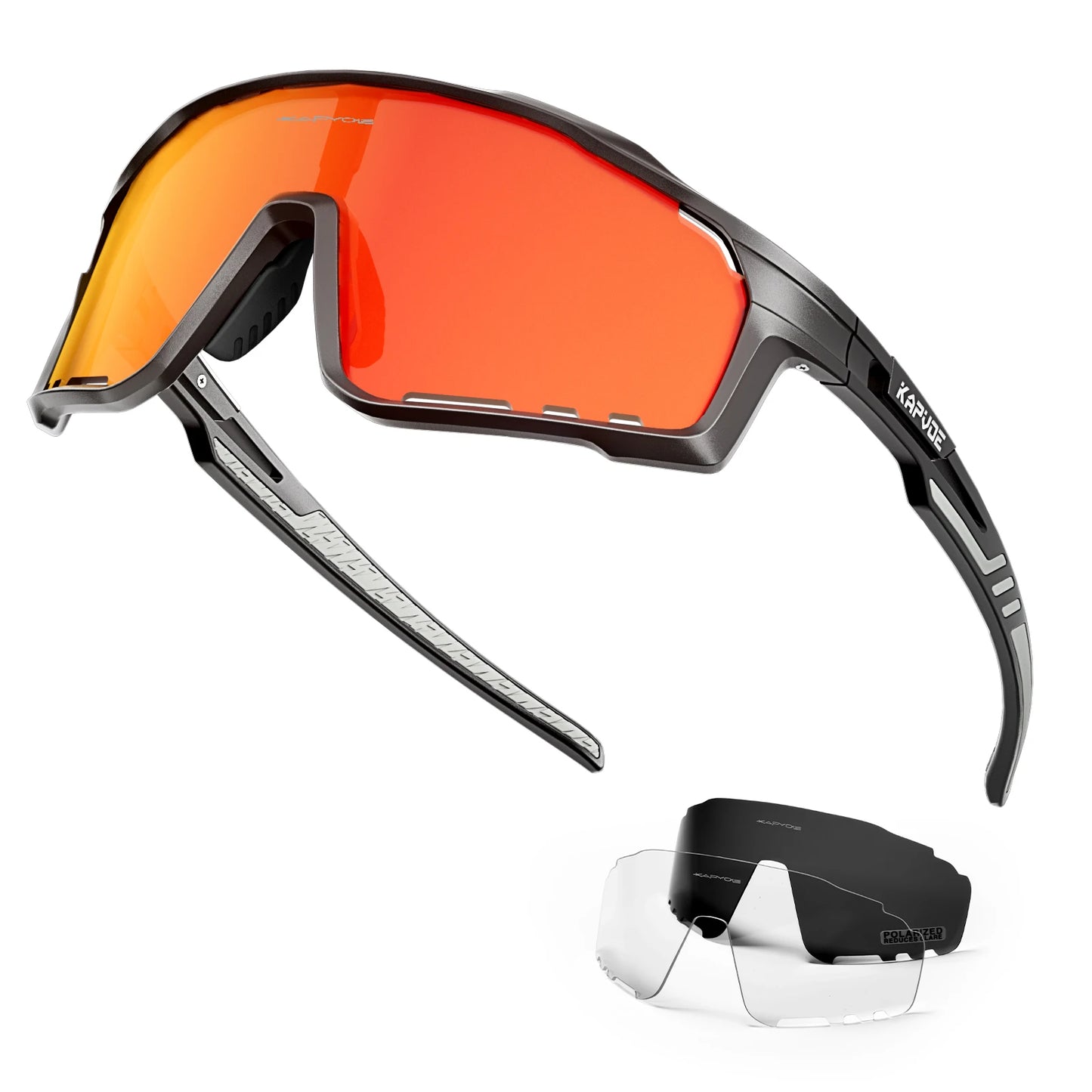 Kapvoe Polarized Cycling, Running Glasses for Men and Women