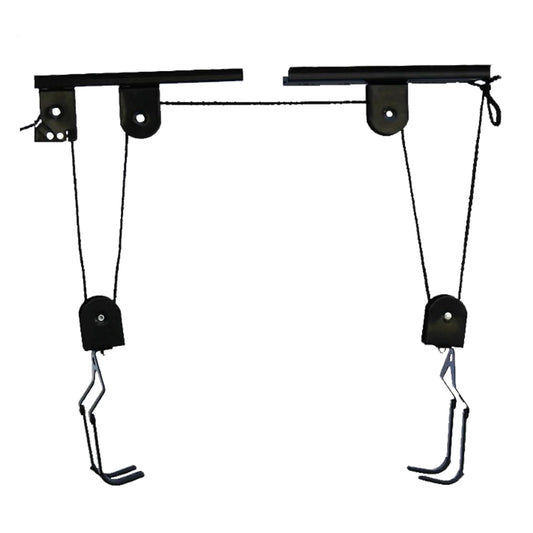 Bike Hoist For Garage Ceiling Mount Pulley System Bike Storage Hangers