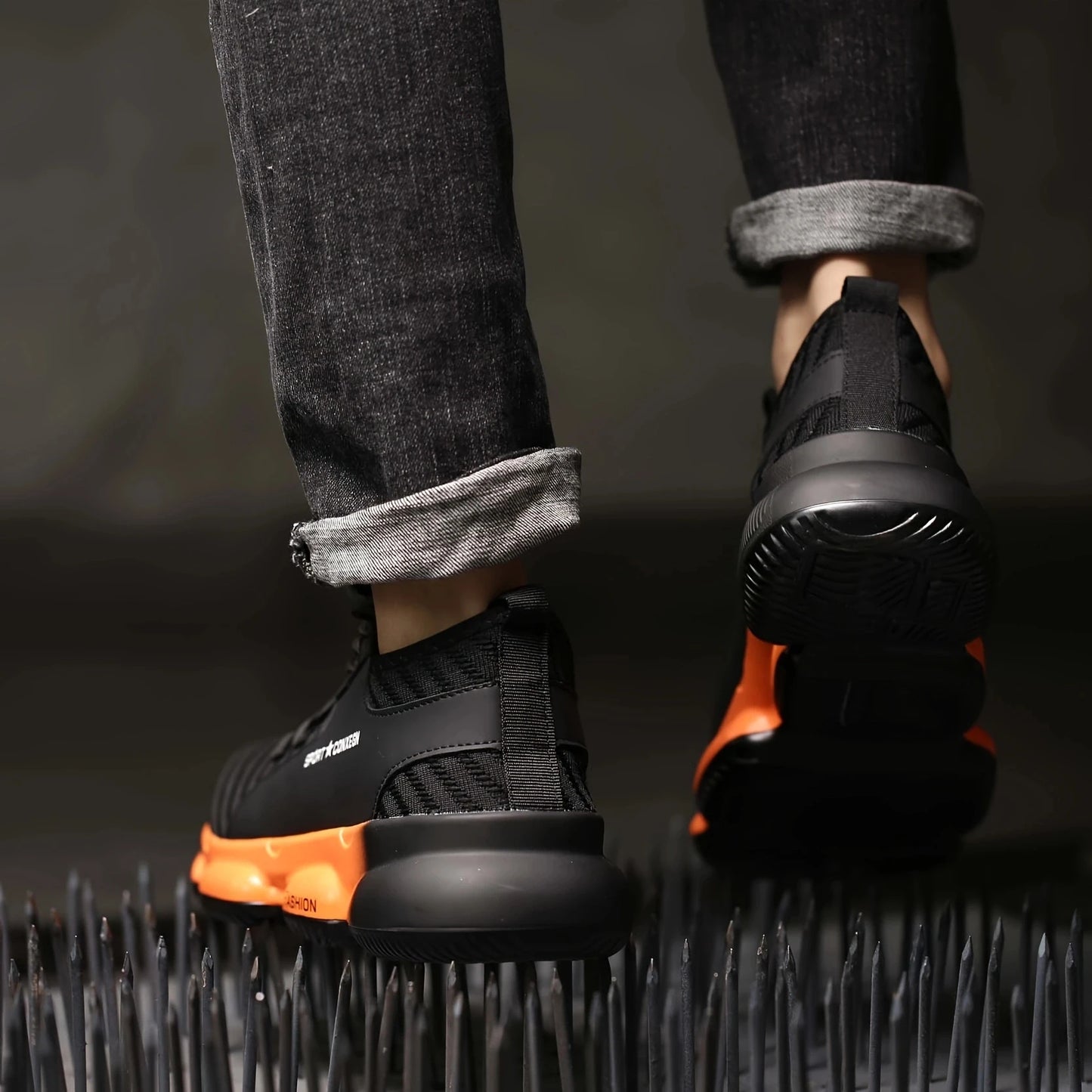 Anti Smash Anti Puncture Breathable Fashionable Comfortable Safety Shoes for Men