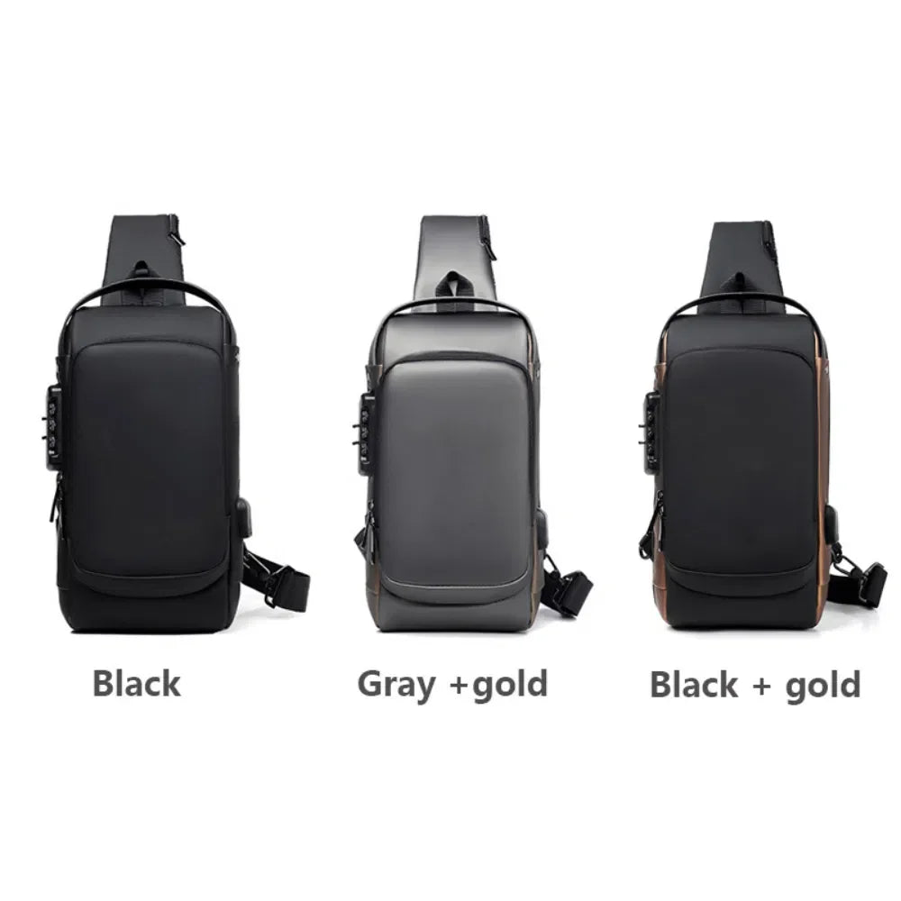 Anti Theft Travel Laptop Backpack Waterproof Rucksack With Lockable Compartment