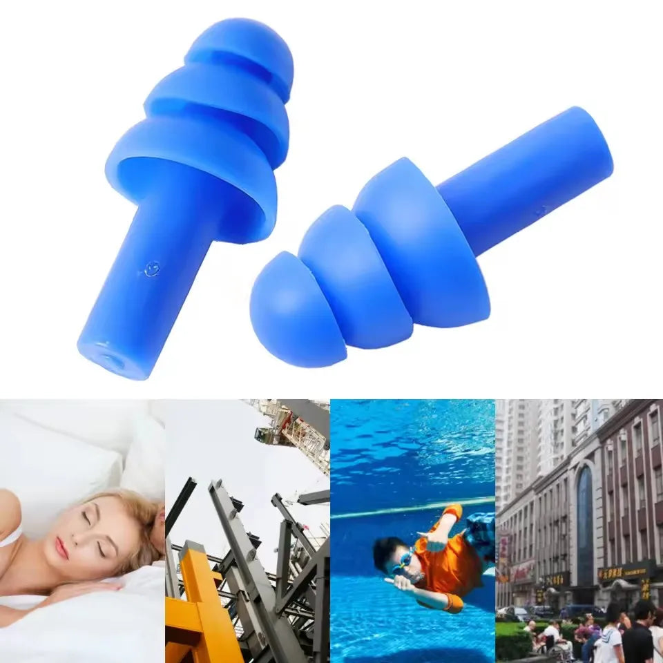 Waterproof Silicone Ear Plugs For Sleep And Swimming Reusable Hearing Protection