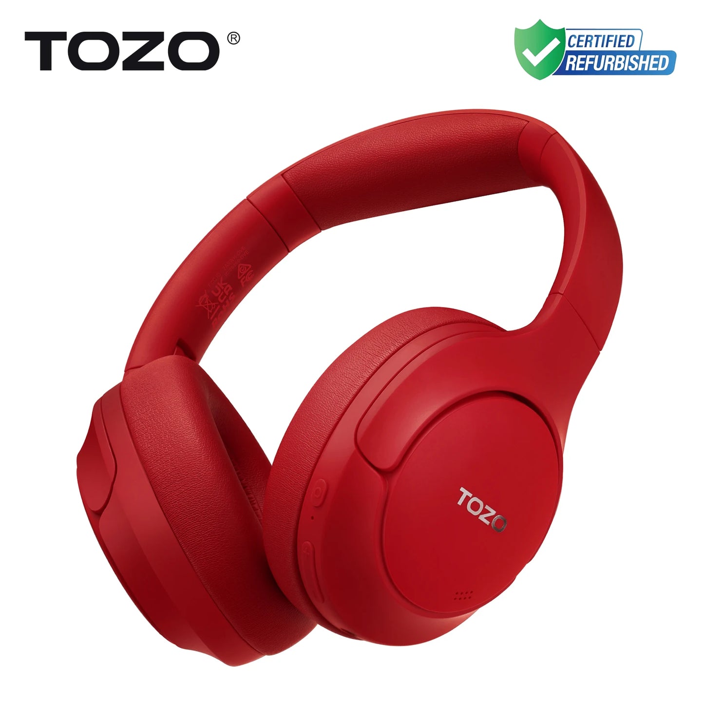 Refurbished Tozo Hi Res Over Ear Headphones With Mic Hybrid ANC 38dB 40mm Driver