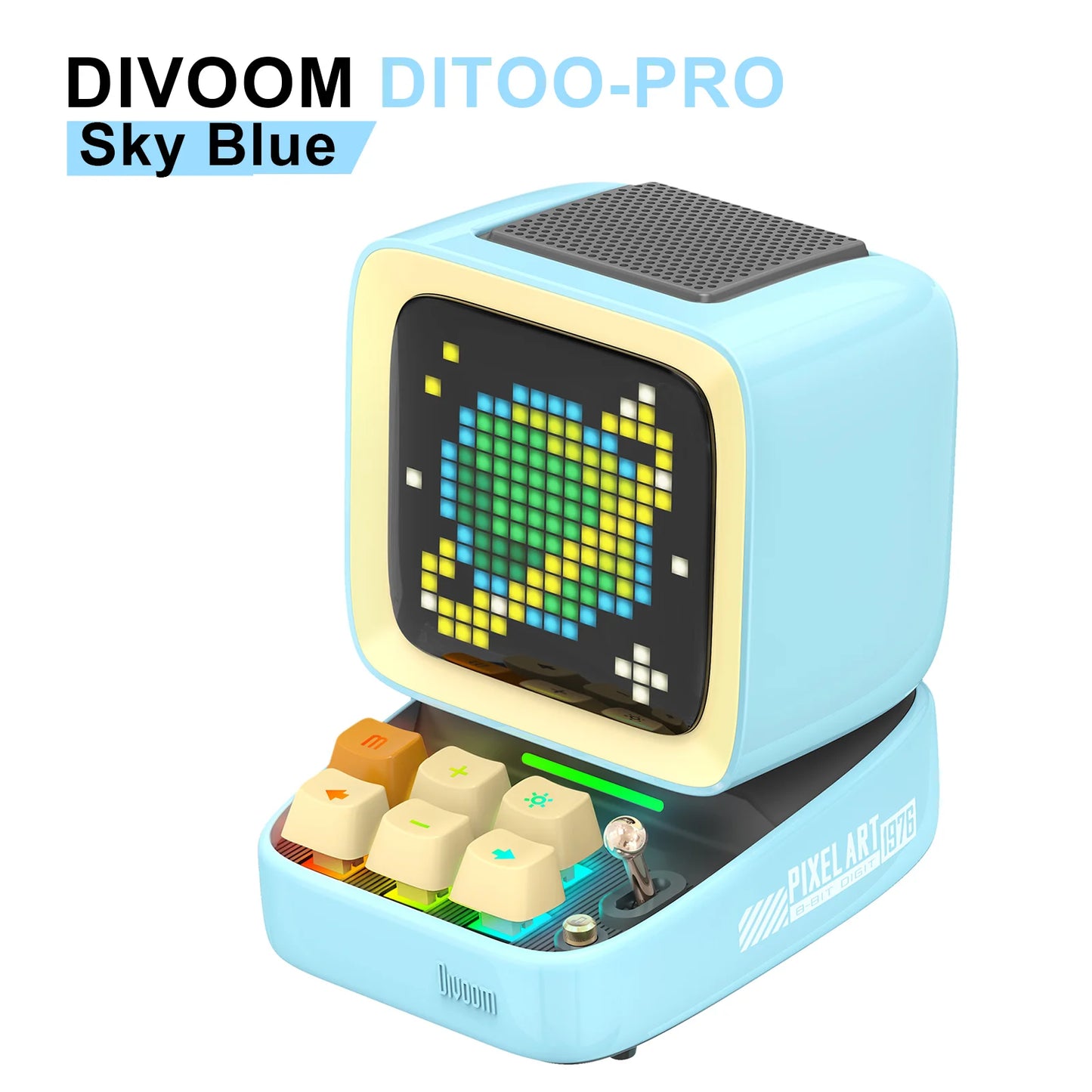 Divoom Ditoo Pro Retro Pixel Art Bluetooth Speaker Alarm Clock LED Display