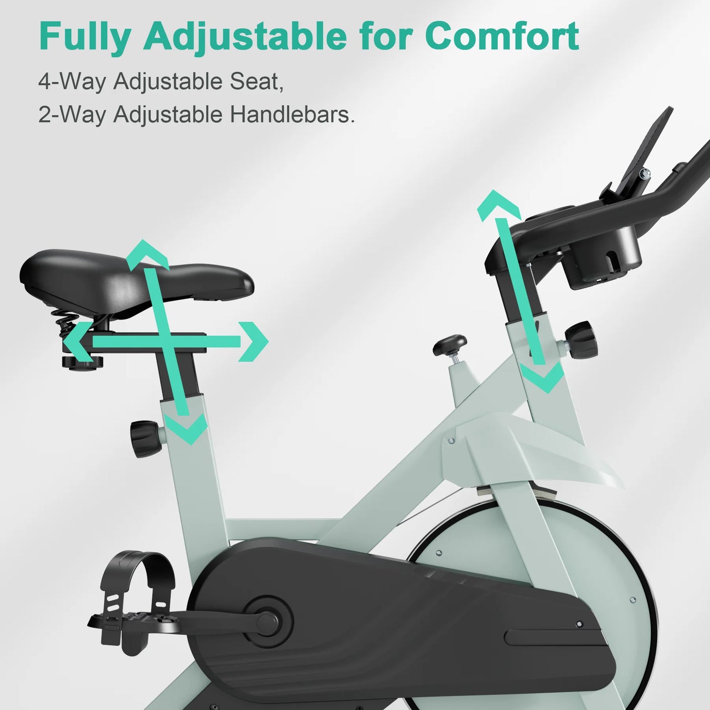 Superun 32 Level Magnetic Resistance Exercise Bike With Bluetooth For Home