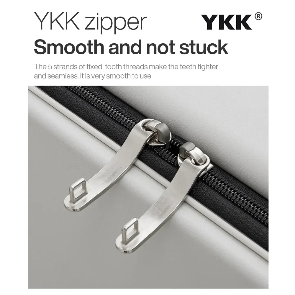 Mixi 2024 New Design Wide Handle Carry On Luggage 20 Inch Cabin PC Aluminum