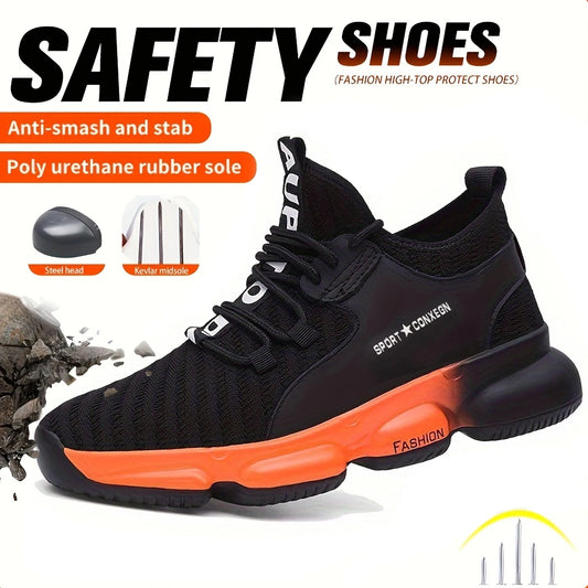 Anti Smash Anti Puncture Breathable Fashionable Comfortable Safety Shoes for Men