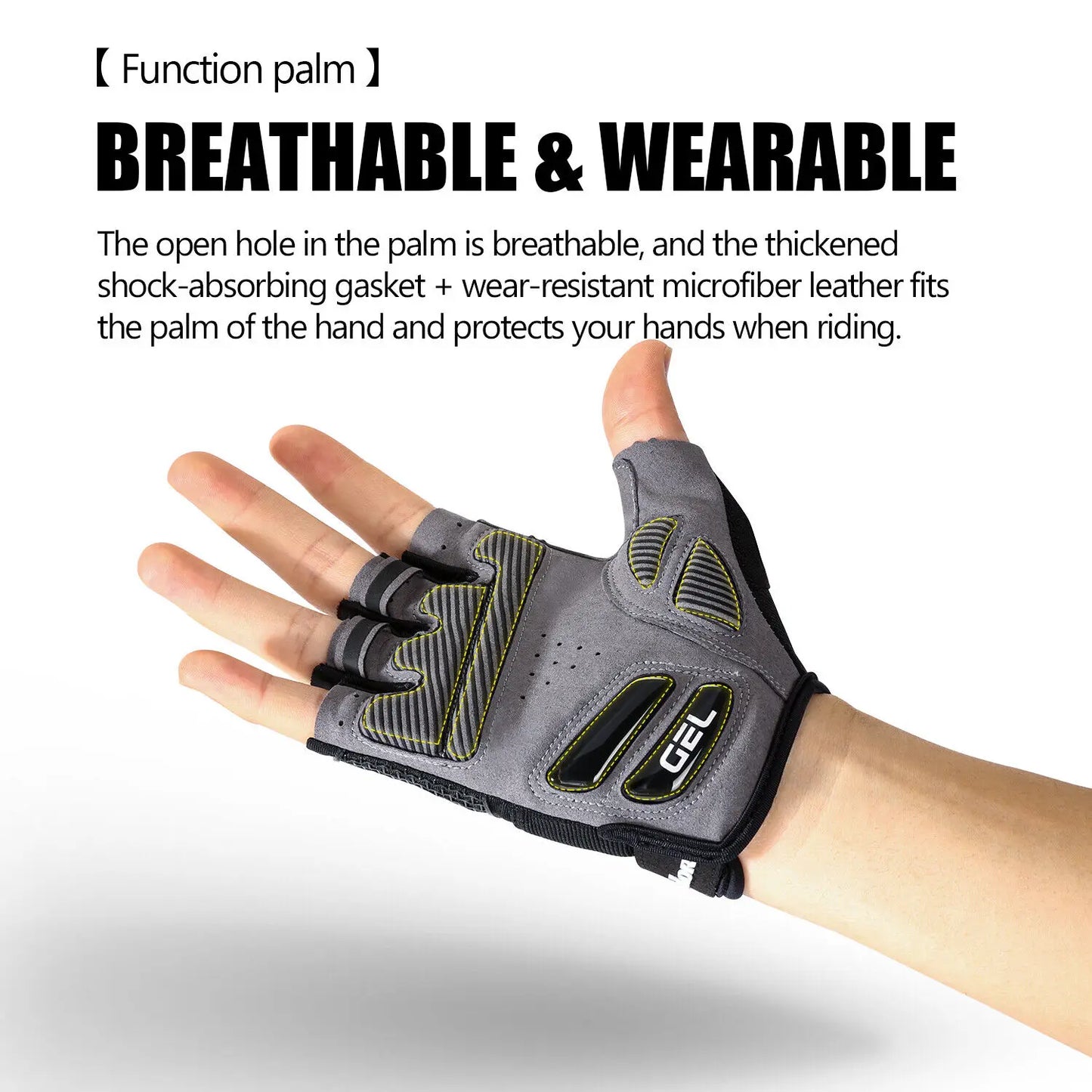 Cycling Gloves Half Finger Gel Pad For Men Women