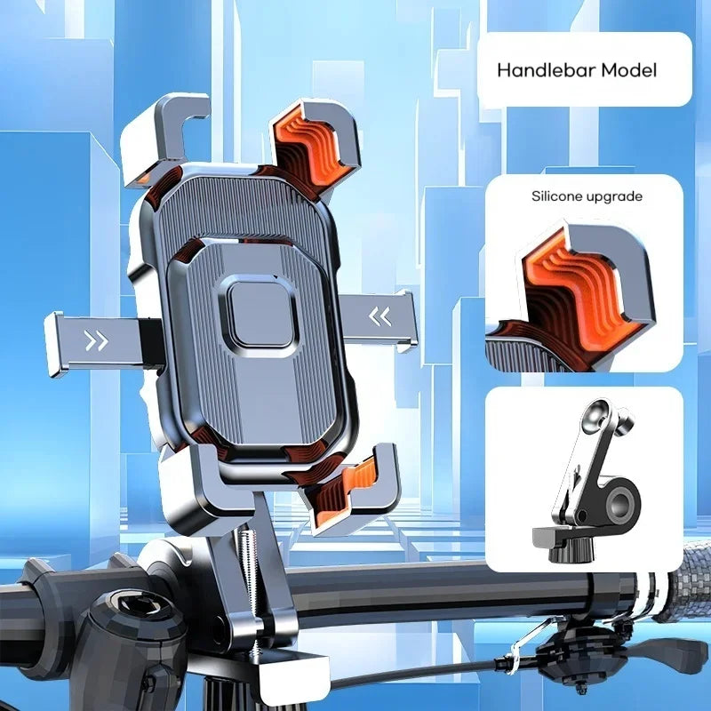 Bike Phone Holder Handlebar Mount Universal 4 7 Inch