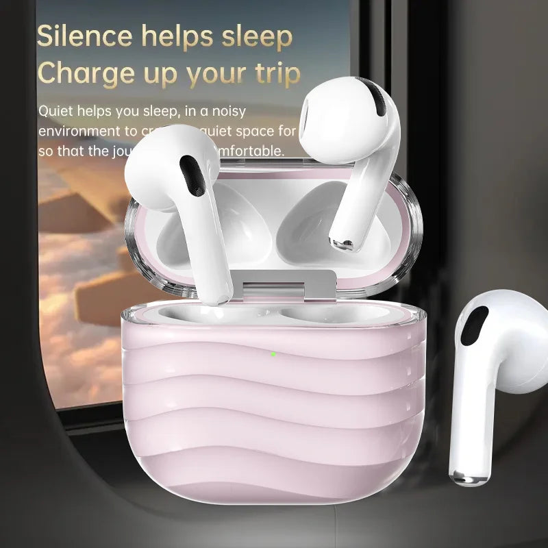 W&O T17 2 TWS Noise Cancelling Earphones With Touch Screen Case