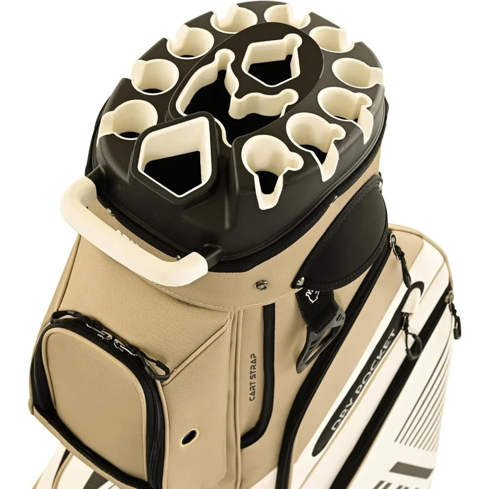 2024 TLock Golf Cart Bag With 14 Way Organizer Divider