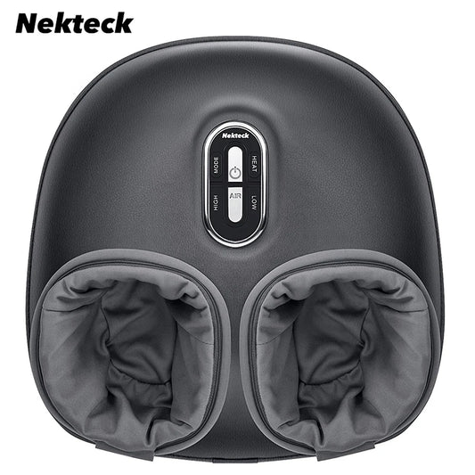 Nekteck Foot Massager Heating Therapy Air Compression Shiatsu Knead Roller Electric