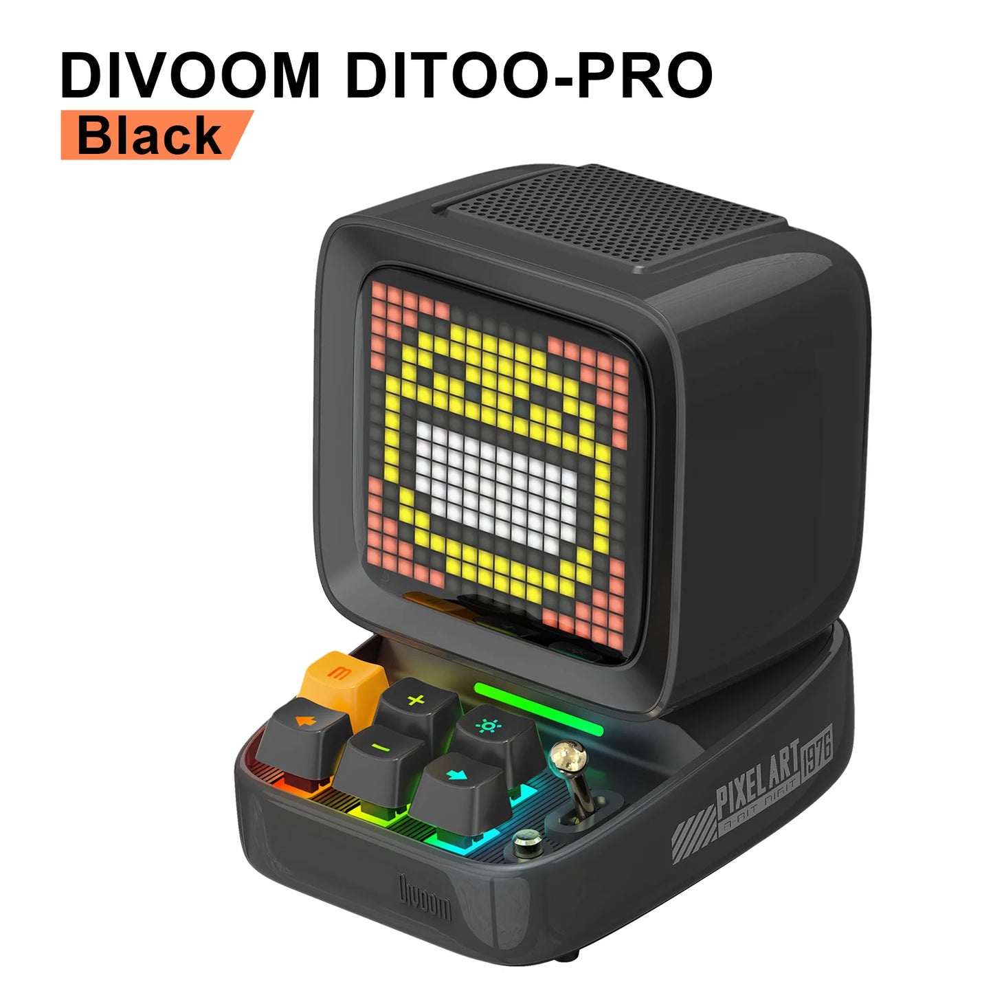 Divoom Ditoo Pro Retro Pixel Art Bluetooth Speaker Alarm Clock LED Display