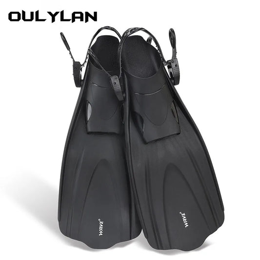Oulylan Adjustable Short Adult Snorkel And  Swimming Fins