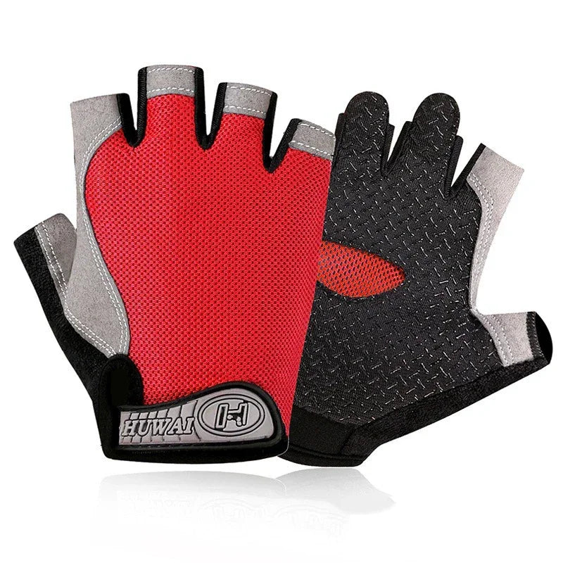Fingerless Fitness Gloves for Weightlifting Gym and Cycling