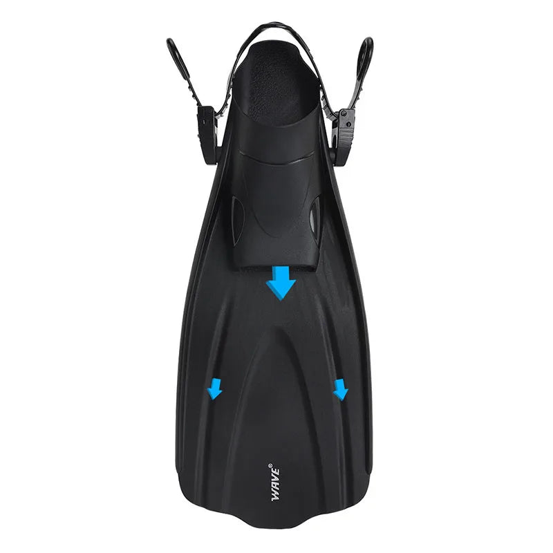 Oulylan Adjustable Short Adult Snorkel And  Swimming Fins