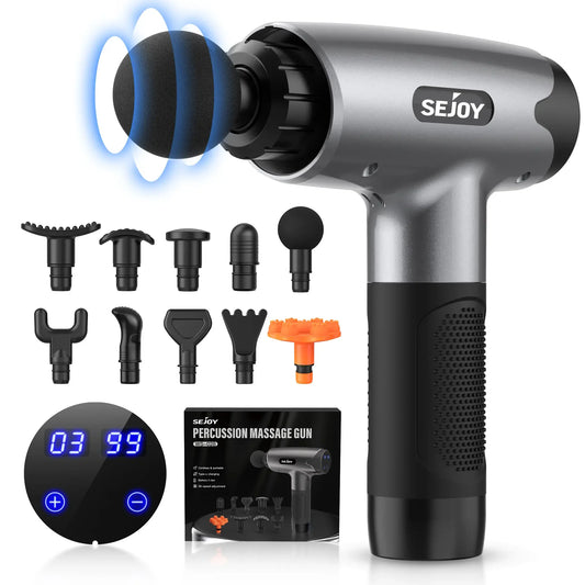 Sejoy 30 Speeds Percussion Massage Gun Deep Tissue Relax