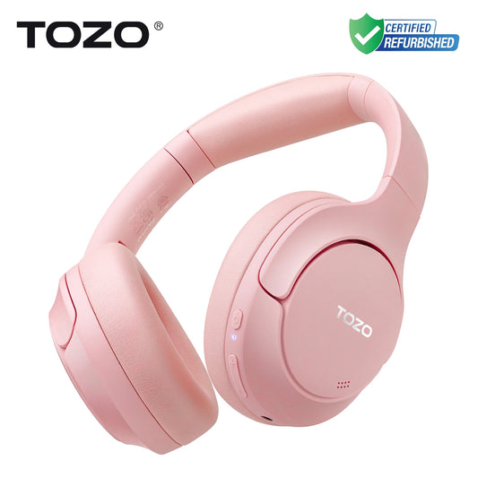 Refurbished Tozo Hi Res Over Ear Headphones With Mic Hybrid ANC 38dB 40mm Driver