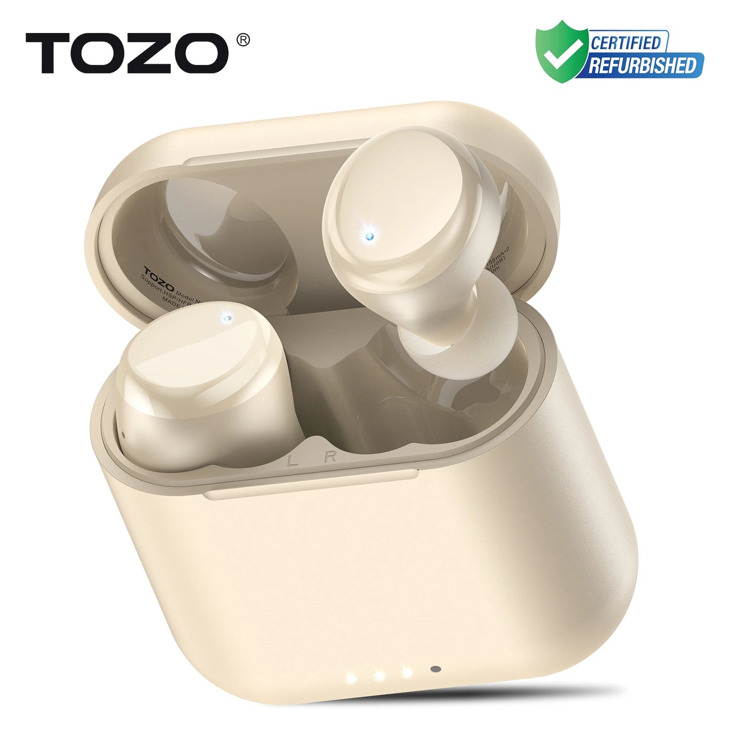 TOZO Refurbished Ergonomic TWS Earbuds Bluetooth 5.3 Waterproof EQ Presets