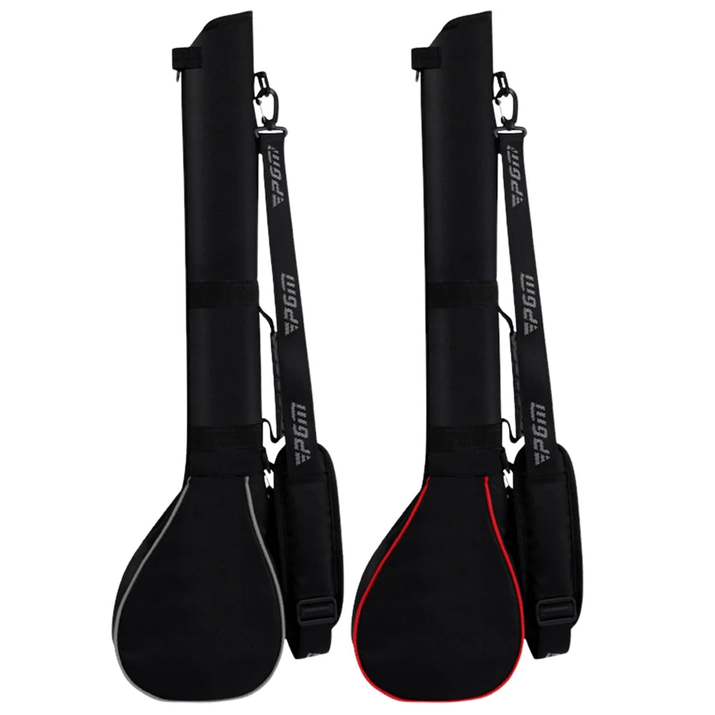 Foldable Golf Carry Pack Lightweight Stand Bag Holds 3 Clubs Soft Rubber Handle