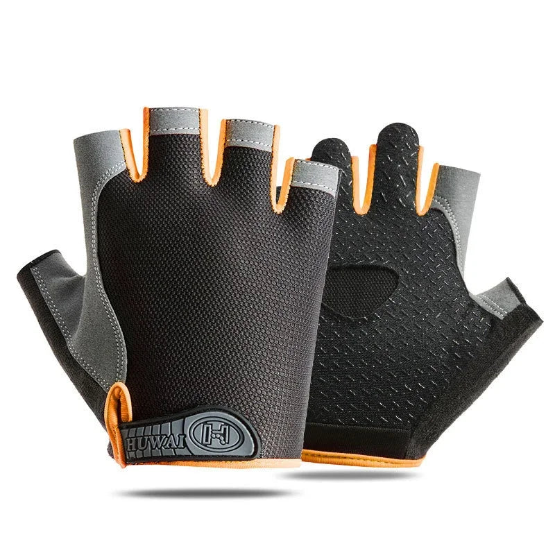 Fingerless Fitness Gloves for Weightlifting Gym and Cycling