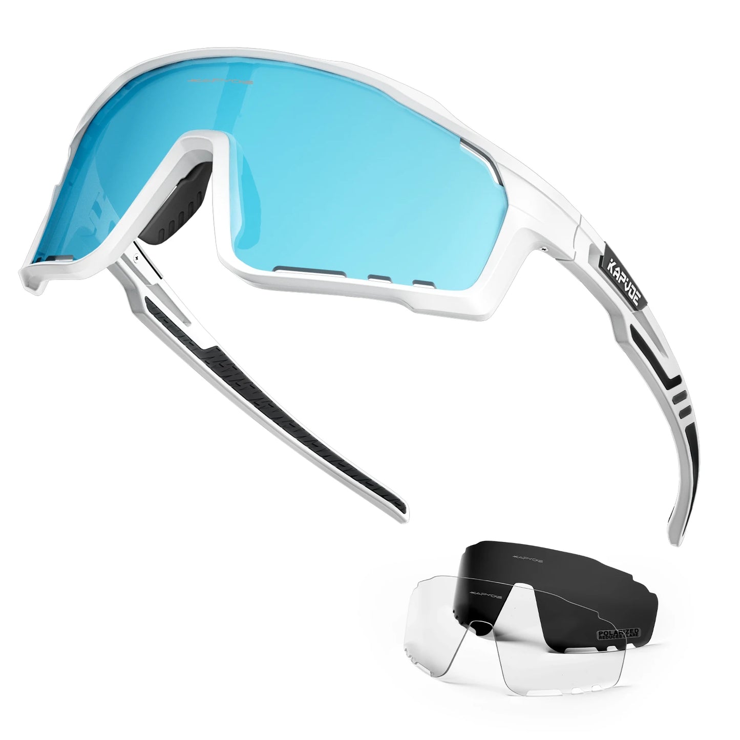 Kapvoe Polarized Cycling, Running Glasses for Men and Women