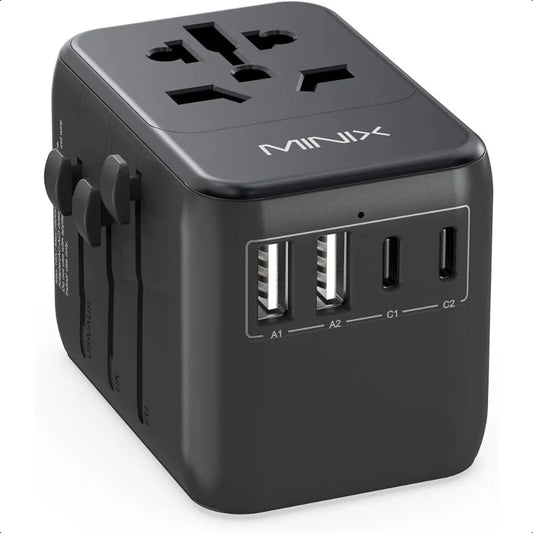 Universal Travel Adapter and 5 Meter Extension Cable
