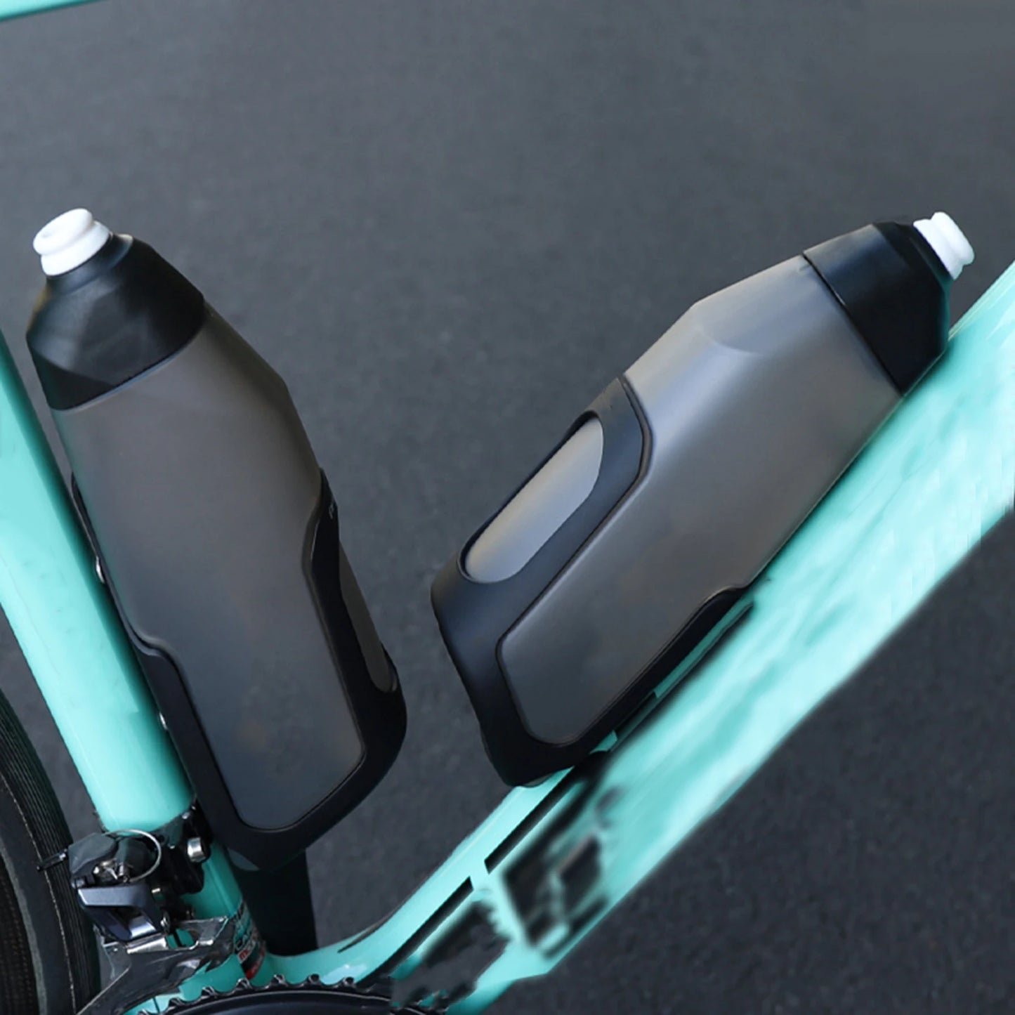 Bicycle Aerodynamic Water Bottle Bracket Set 600ml Bike Water Bottle Cage