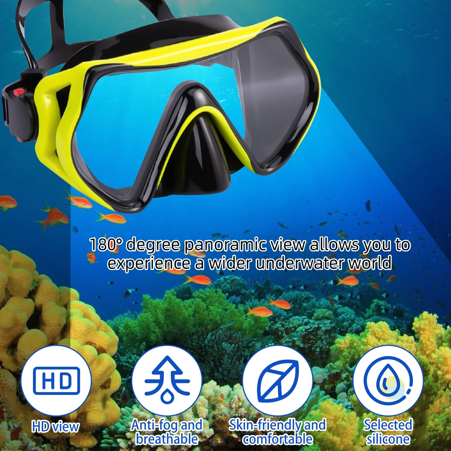TUDIVING Snorkeling Gear Set