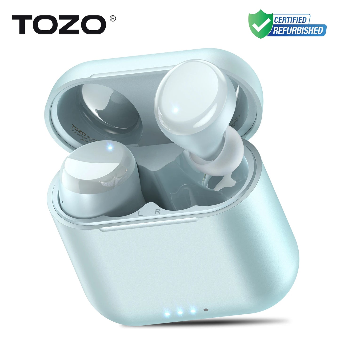 TOZO Refurbished Ergonomic TWS Earbuds Bluetooth 5.3 Waterproof EQ Presets
