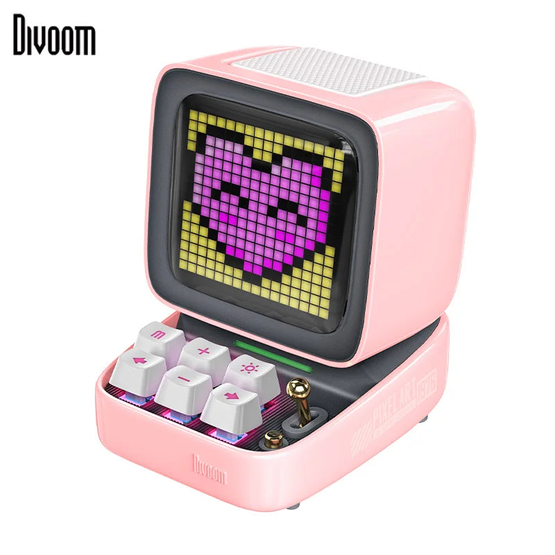 Divoom Ditoo Pro Retro Pixel Art Bluetooth Speaker Alarm Clock LED Display