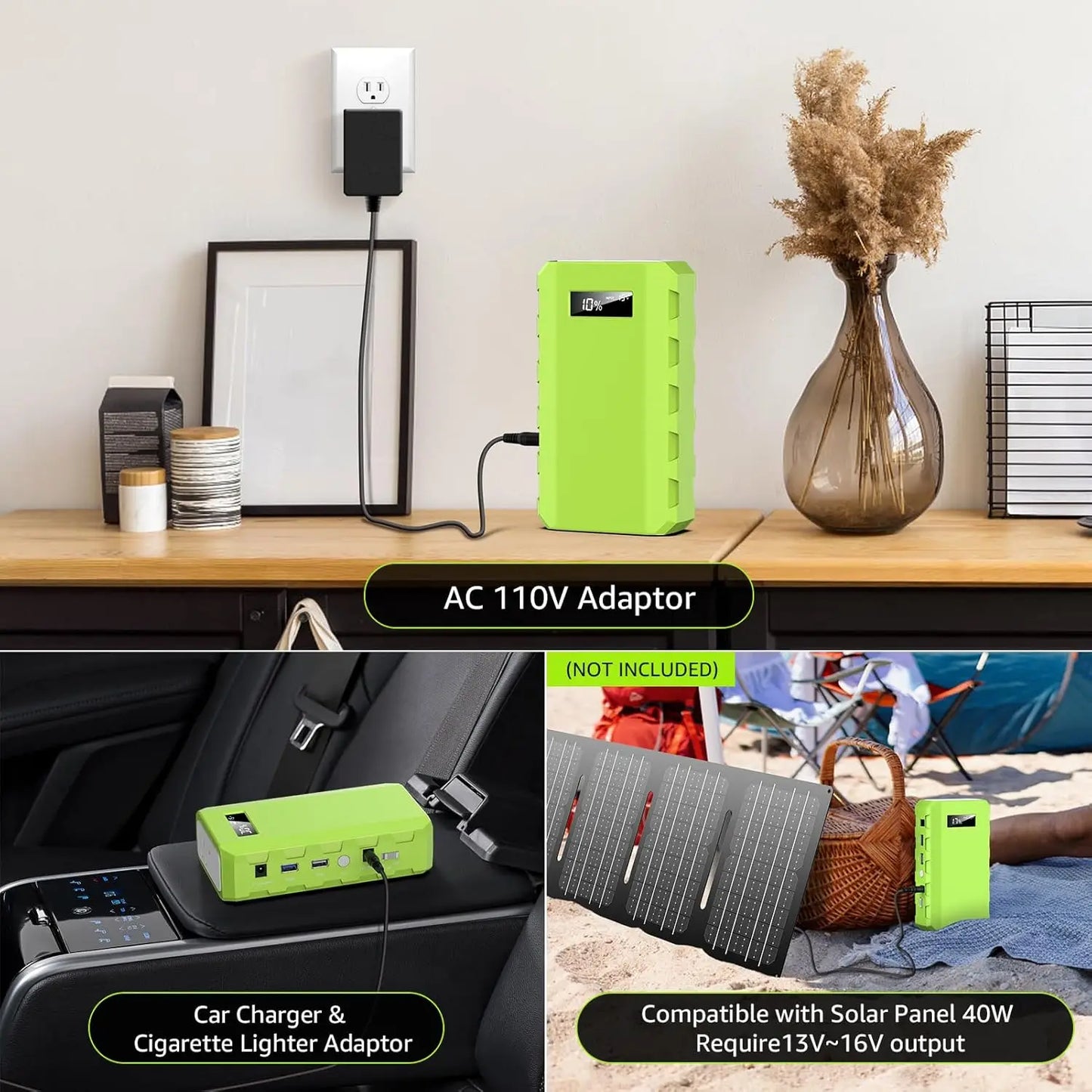 SinKeu Portable Power Station AC Outlet Outdoor 24Ah 88.8Wh