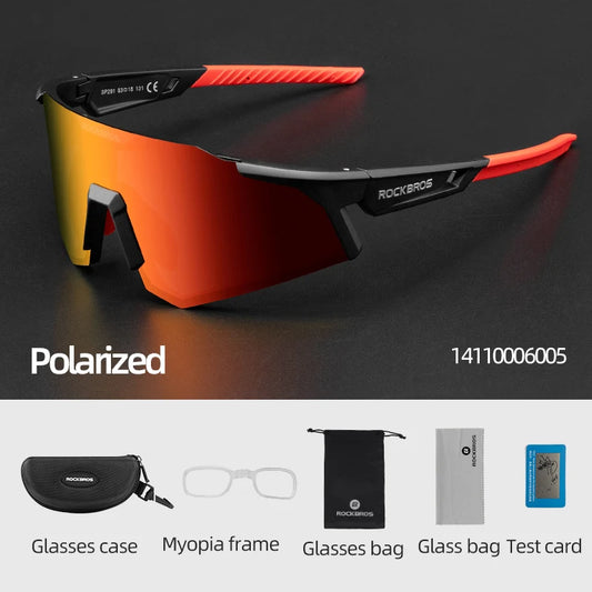 Rockbros Cycling Glasses Photochromic Polarized Sunglasses