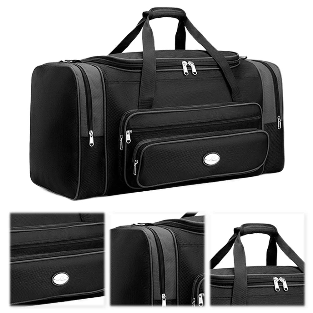 Waterproof Travel Duffle Bag For Men And Women With Shoe Compartment
