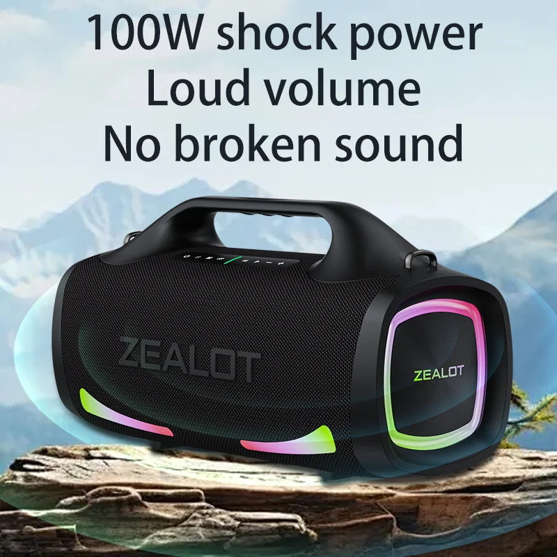 Zealot S79 100W Wireless Outdoor Speaker Subwoofer With HiFi Sound Dual Pairing