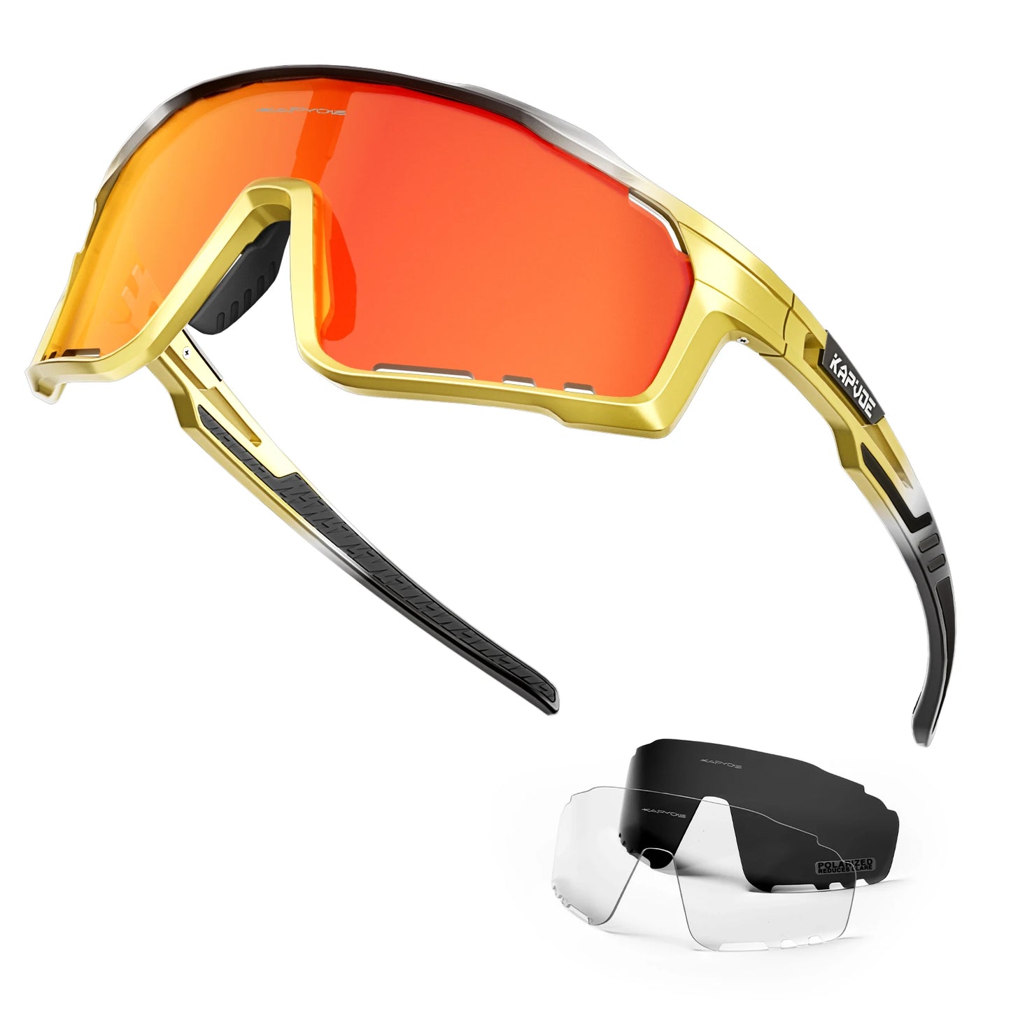 Kapvoe Polarized Cycling, Running Glasses for Men and Women