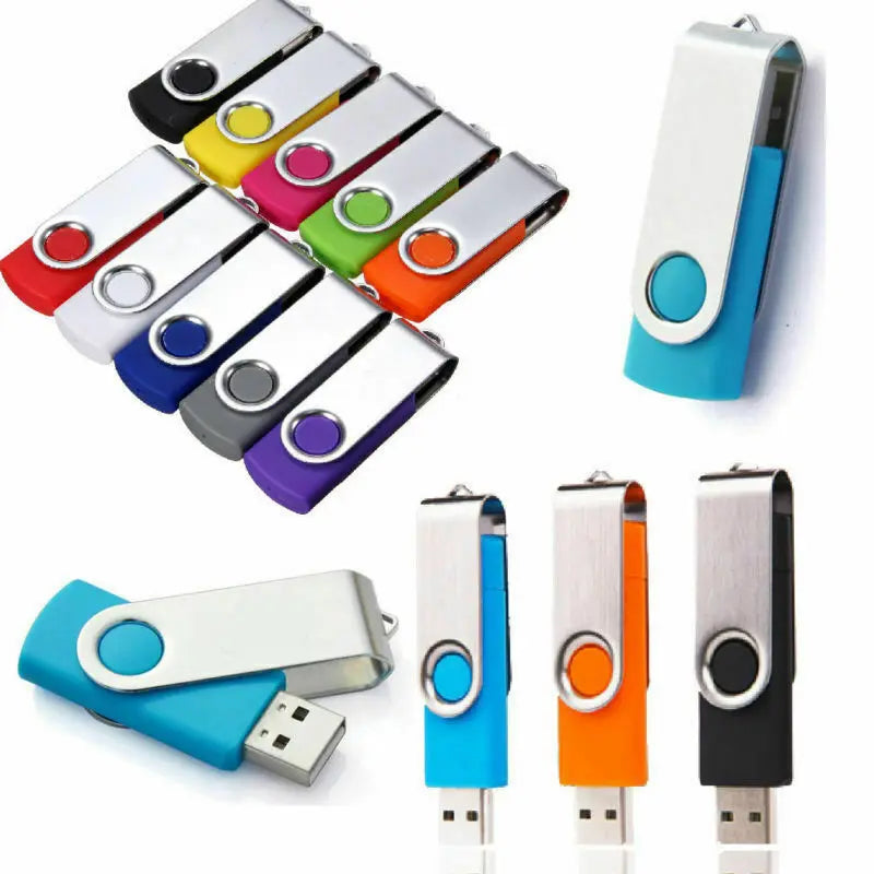 20 Pack USB Flash Drives Memory Stick With Keychain