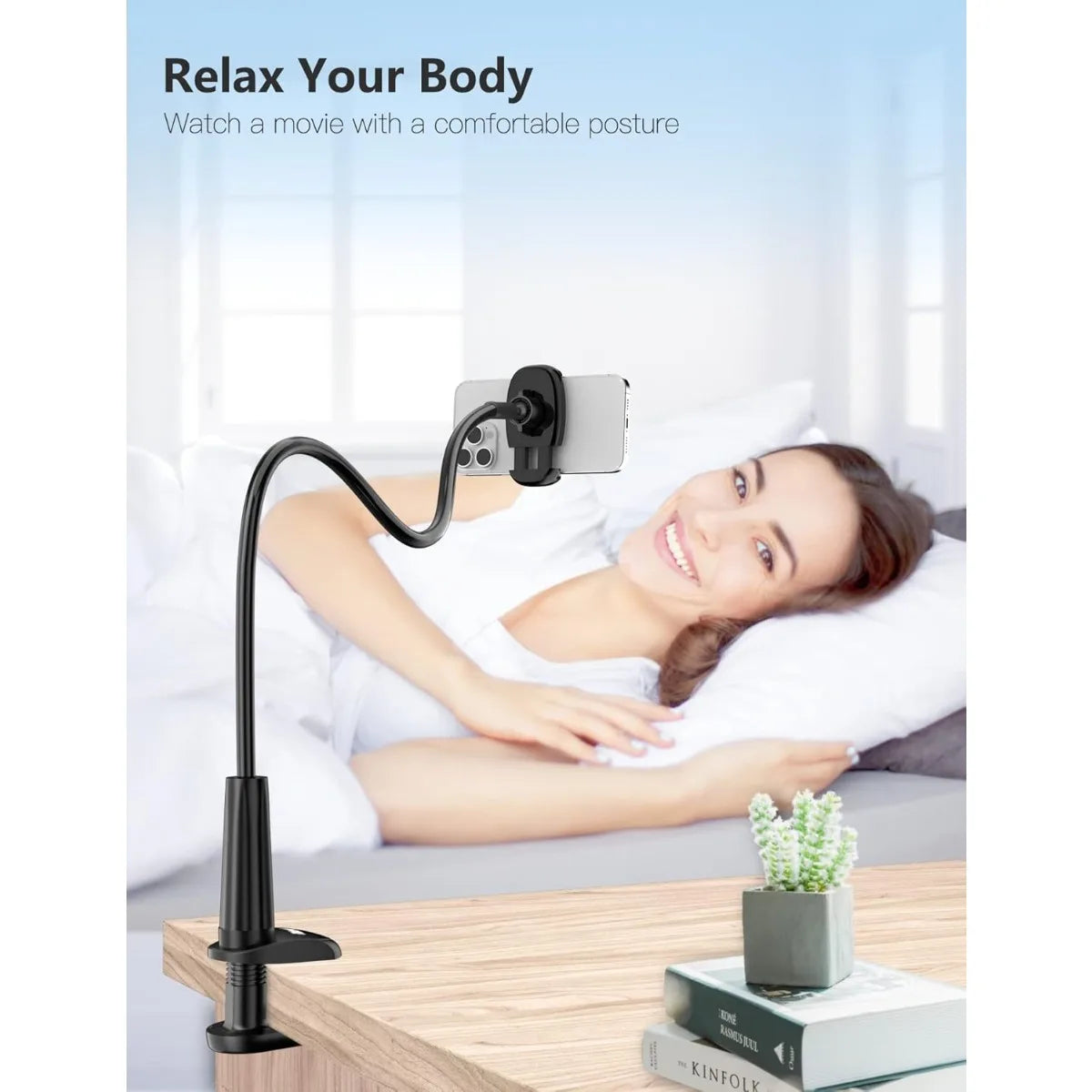 Universal Gooseneck Phone Stand Headrest Mount