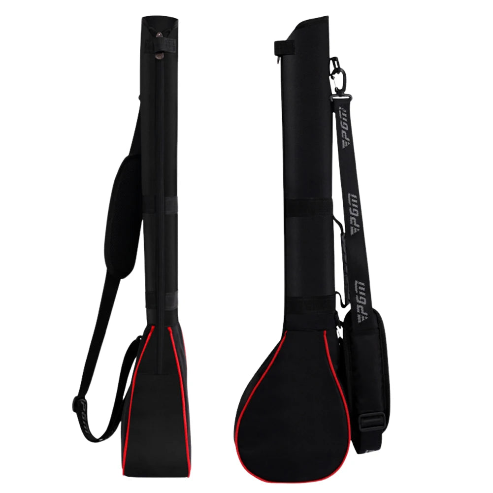 Foldable Golf Carry Pack Lightweight Stand Bag Holds 3 Clubs Soft Rubber Handle