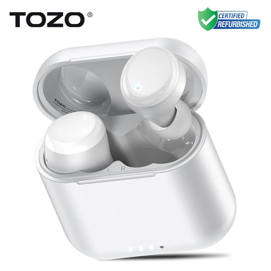 TOZO Refurbished Ergonomic TWS Earbuds Bluetooth 5.3 Waterproof EQ Presets