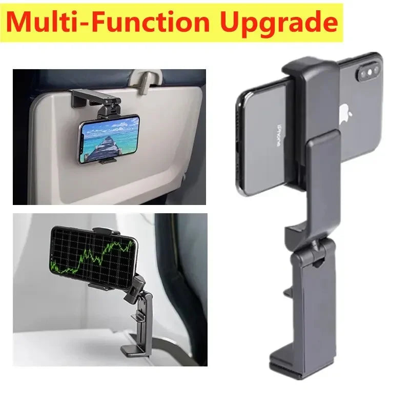 Airplane Phone Holder Stand Portable Travel Mount Rotatable