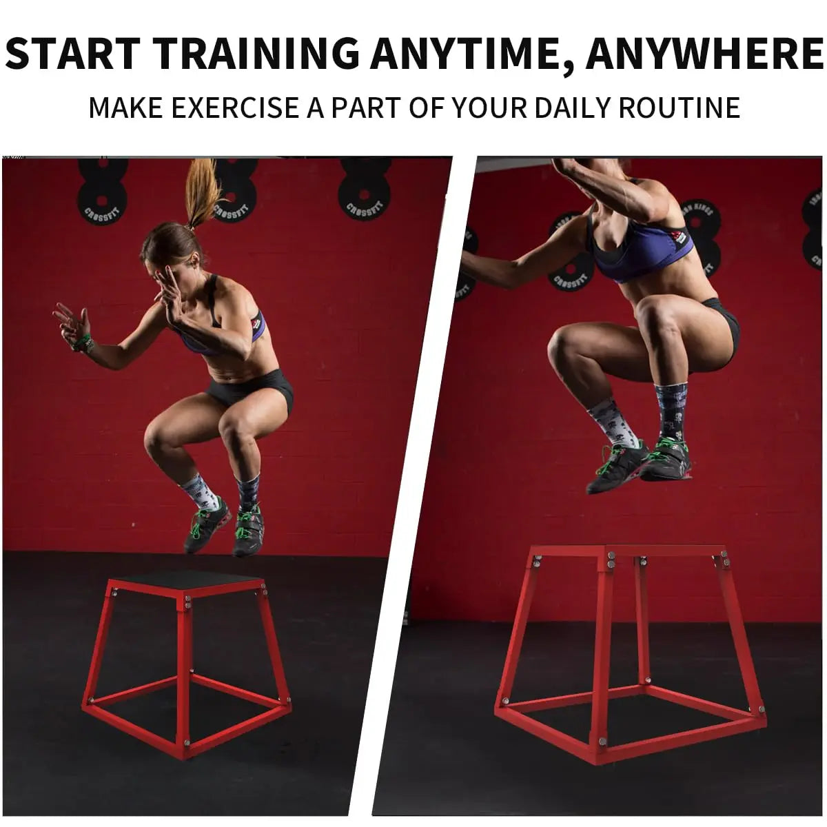 Metal Plyometric Jump Box 12 18 24 30 Inch Steel