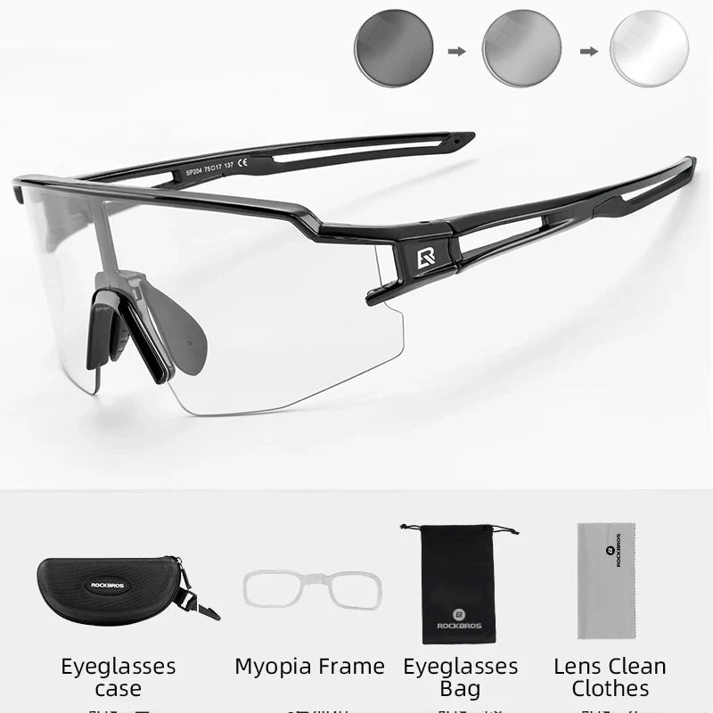 RockBros Photochromic Polarized Cycling Glasses UV400