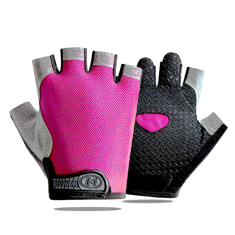 Fingerless Fitness Gloves for Weightlifting Gym and Cycling