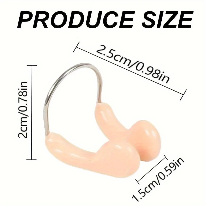 8 Pcs Swimming Nose Clips With Nose Tips