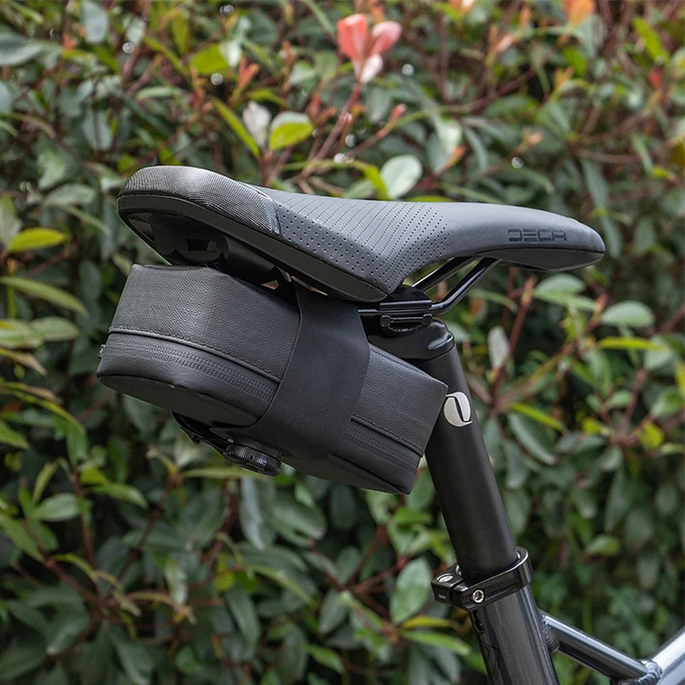 Bike Saddle Bag Large Capacity Waterproof with Multi-Compartment