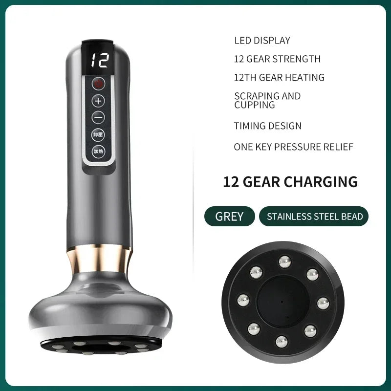 Tricolor Electric Massager Gua Sha