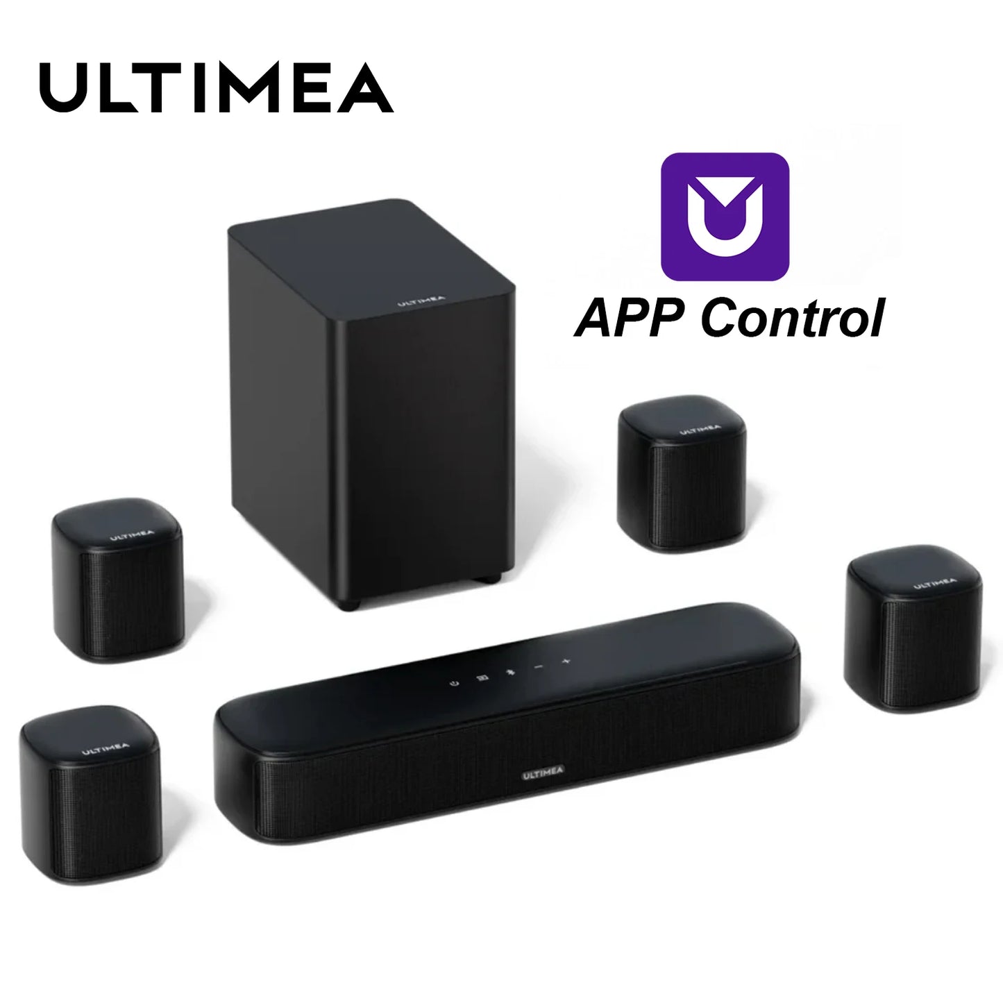 Ultimea 350W 7.1 Channel Surround Soundbar With Subwoofer And Smart App