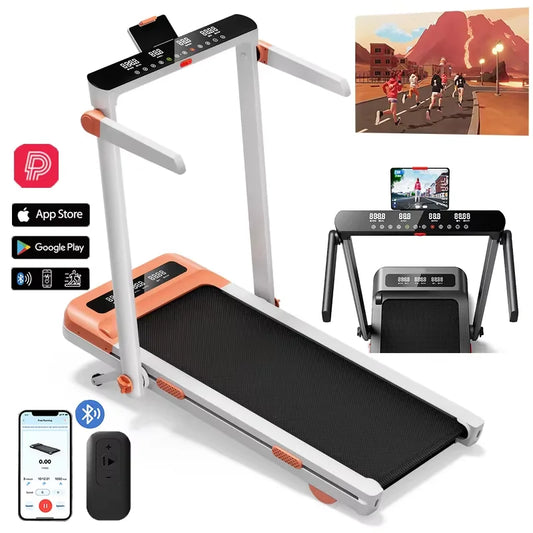 Home Treadmill 3.0 HP With 9 Incline Smart App Heart Rate LCD Display Foldable